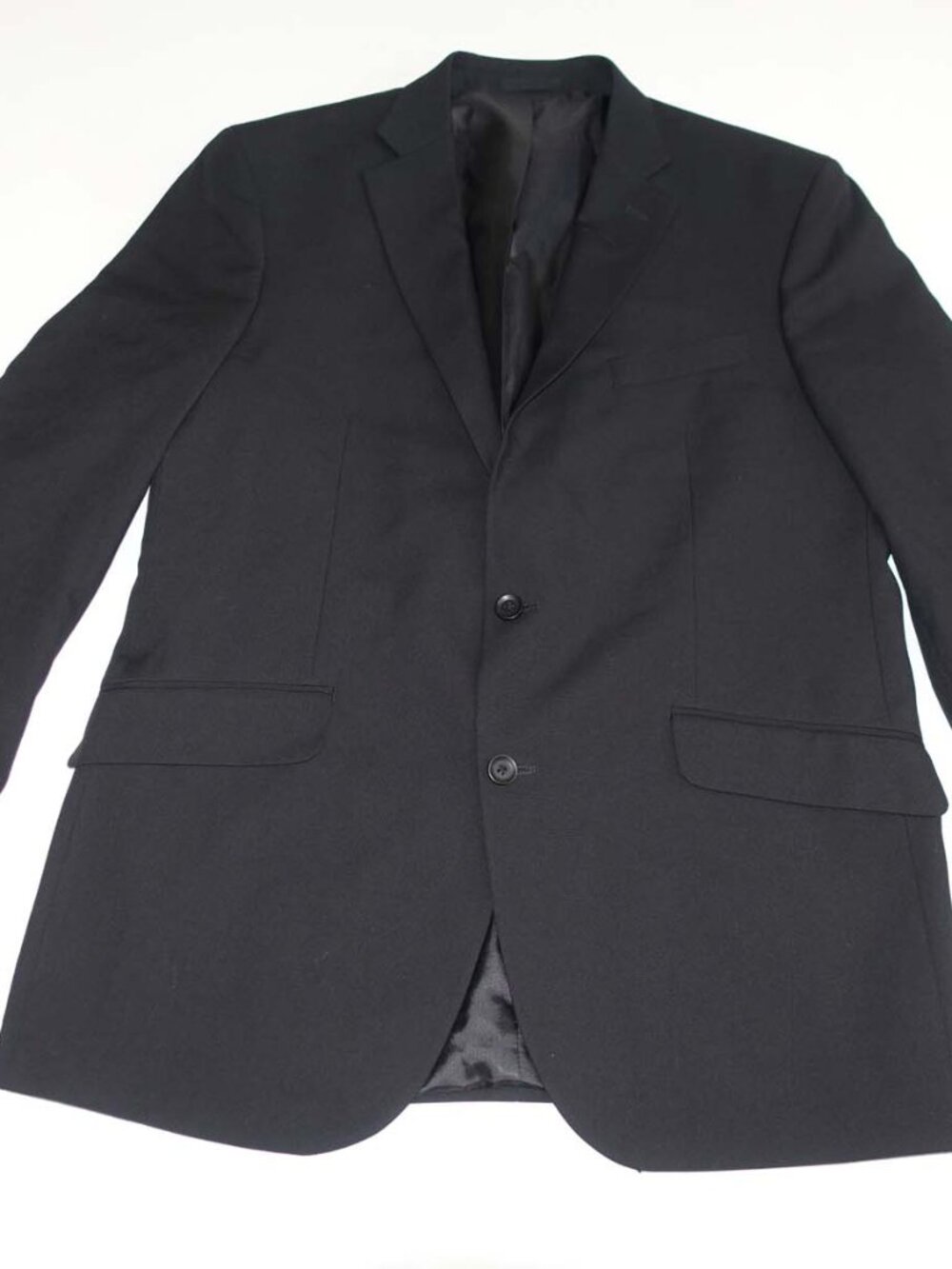 Kenneth Cole Reaction Men's Techni-Cole Suit Jacket Size 44 Long Black Blazer L